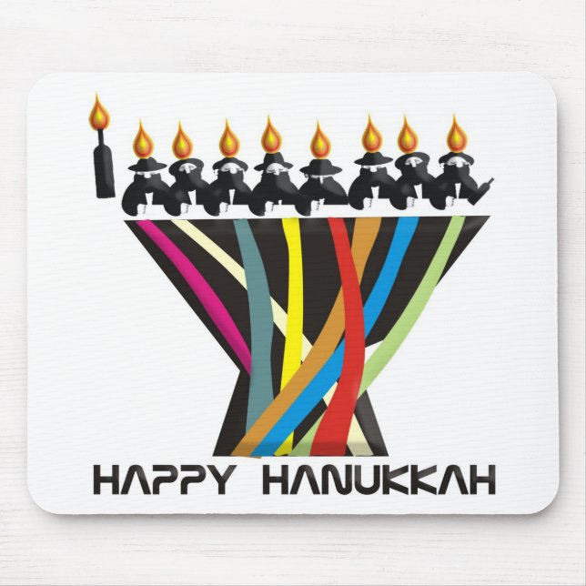 Alfombrilla De Ratón Feliz Hanukkah (Frente)