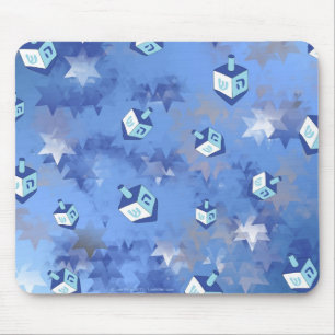 Alfombrilla De Ratón Feliz Hanukkah cayendo estrella y sueños