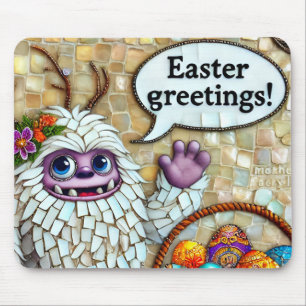 Alfombrilla De Ratón FELIZ HIJOS Eggs EASTER DE YETI ~