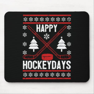 Alfombrilla De Ratón Feliz Hockeydays Divertido Navidades Jugador de Ho