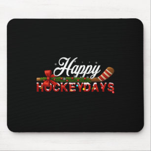 Alfombrilla De Ratón Feliz Hockeydays Navidad Jugador de Hockey sobre H
