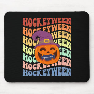 Alfombrilla De Ratón Feliz Hockeyween Halloween Halloween Calabaza Eati
