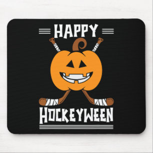 Alfombrilla De Ratón Feliz Hockeyween Halloween Ice Hockey Player y H