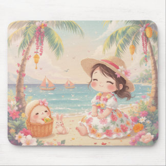 ALFOMBRILLA DE RATÓN FELIZ KAWAII HAWAI 
