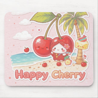 ALFOMBRILLA DE RATÓN FELIZ KAWAII HAWAI CHERRY