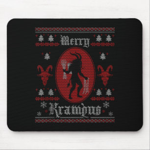 Alfombrilla De Ratón Feliz Krampus Horror Soky Malvado Divertido Feo Na
