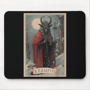 Alfombrilla De Ratón Feliz Krampus Navidad Xmas Horror Suéter Feo E