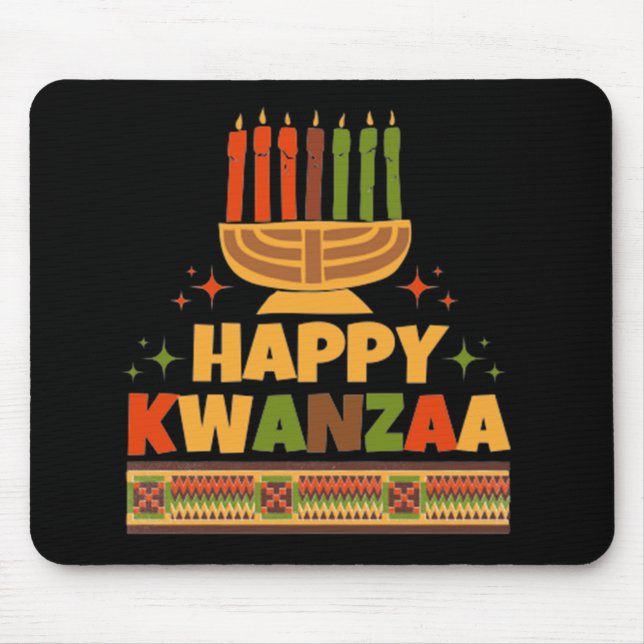 Alfombrilla De Ratón Feliz Kwanzaa (Frente)