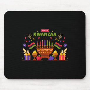 Alfombrilla De Ratón Feliz Kwanzaa Siete Principios De Kwanzaa Kinara M