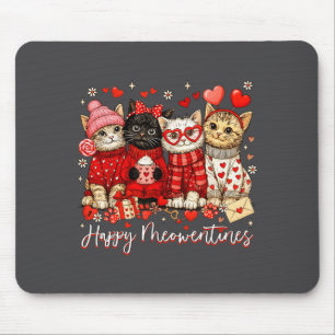 Alfombrilla De Ratón Feliz Meowentines Lindo Día de San Valentín Amante