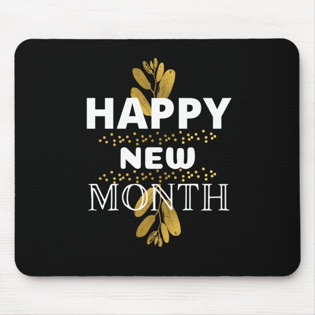 Alfombrilla De Ratón feliz mes nuevo (Frente)