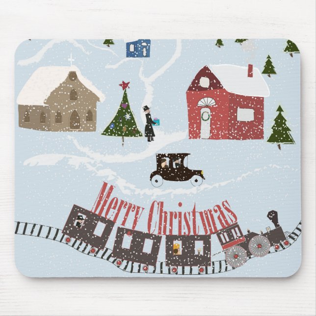 Alfombrilla De Ratón Feliz Navidad (Frente)