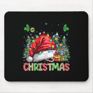 Alfombrilla De Ratón Feliz Navidad 2024 Santa Hat Familia Paj