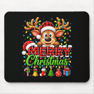 Alfombrilla De Ratón Feliz Navidad 2026 Reno Ciervo Navidad Familiar a