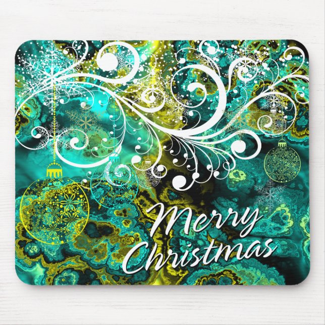Alfombrilla De Ratón Feliz Navidad 8 Mousepad (Frente)