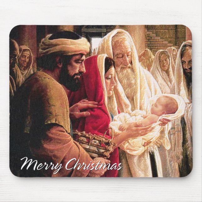 Alfombrilla De Ratón Feliz Navidad A1 Mousepad (Frente)