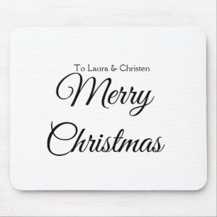 Alfombrilla De Ratón Feliz Navidad añadir nombre texto regalo personali