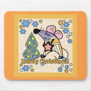 Alfombrilla De Ratón Feliz Navidad Año Nuevo Símbolo Mouse Personalizad