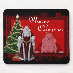 Alfombrilla De Ratón Feliz Navidad Clásico Santa Diseñado Mousepad