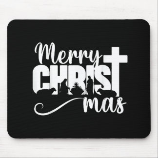 Alfombrilla De Ratón Feliz Navidad Cristiana Navidad Jesucristo Navidad