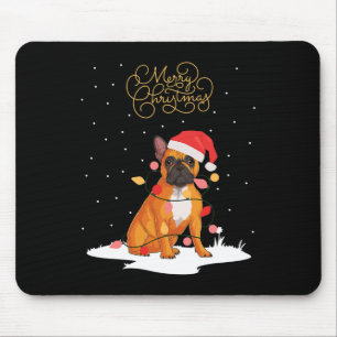 Alfombrilla De Ratón Feliz Navidad Diversión navideña Navidades Bulldog