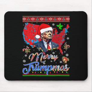 Alfombrilla De Ratón Feliz Navidad Donald Trump Santa Familia Navidad