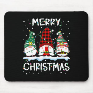 Alfombrilla De Ratón Feliz Navidad Gnome Búfalo Familia Jugada Xmas Pa
