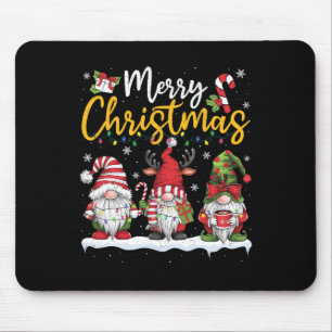 Alfombrilla De Ratón Feliz Navidad Gnomes Lover Xmas Familiares Hombres