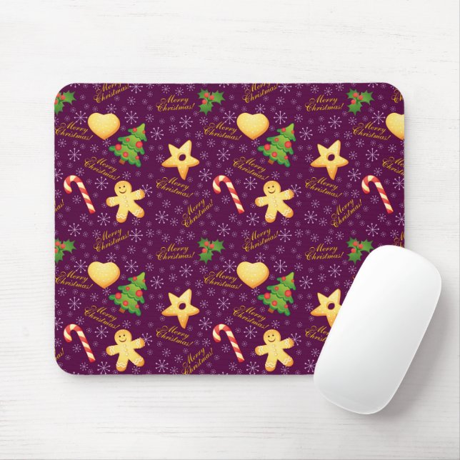 Alfombrilla De Ratón Feliz Navidad Mousepad (Con ratón)