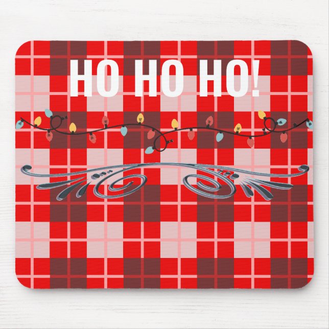 Alfombrilla De Ratón Feliz Navidad Mousepad (Frente)