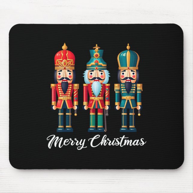 Alfombrilla De Ratón Feliz Navidad Nochebuena de los hombres del Ballet (Frente)