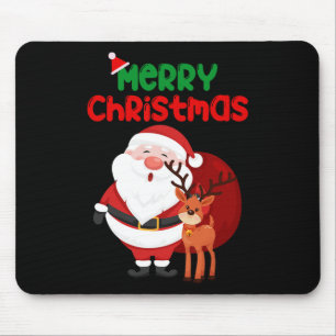 Alfombrilla De Ratón Feliz Navidad Reindeer Familia 2024 Hombres Mujere