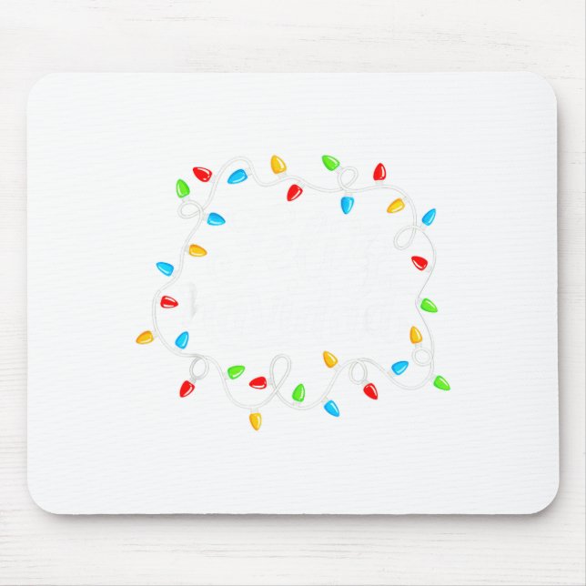 Alfombrilla De Ratón Feliz Navidad Spanish Mexican Christmas Xmas Light (Frente)