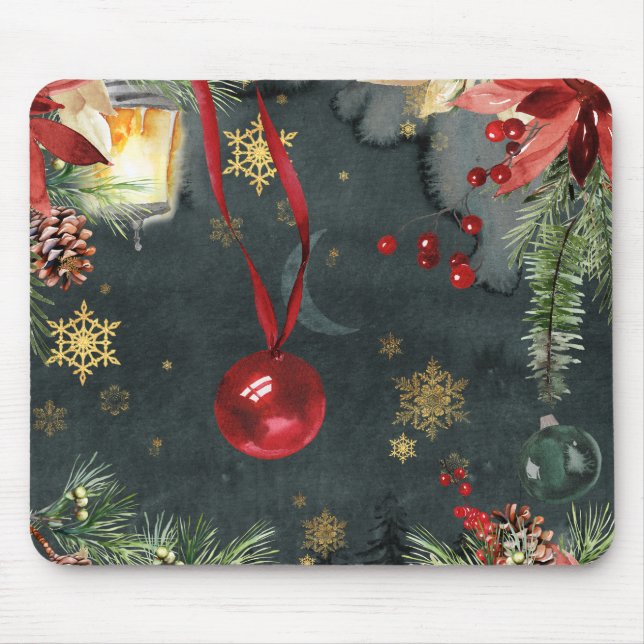 Alfombrilla De Ratón Feliz Navidad Splendor (Frente)