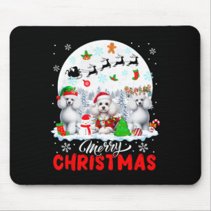 Alfombrilla De Ratón Feliz Navidad tres canalés de renos de Santa Elf O