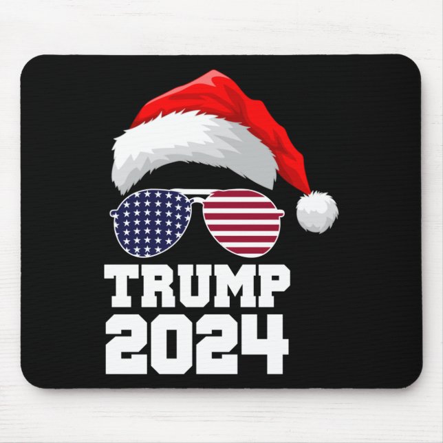 Alfombrilla De Ratón Feliz Navidad Trump 2024 (Frente)