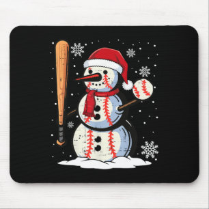 Alfombrilla De Ratón Feliz Navidad Vender Snowman Holiday Sports Xmas P