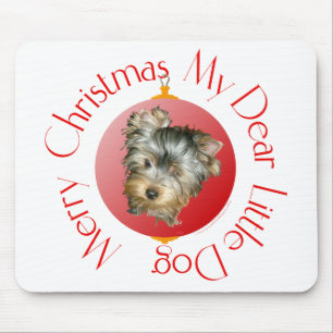 Alfombrilla De Ratón Feliz Navidad Yorkshire Terrier