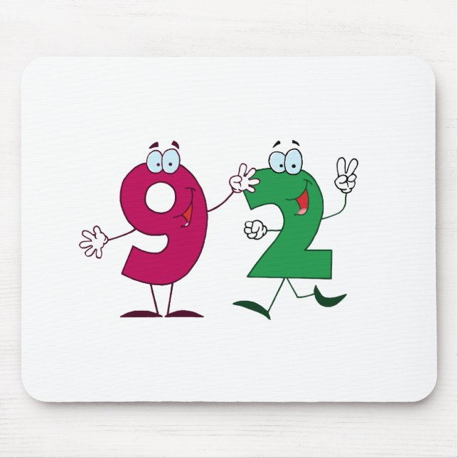 Alfombrilla De Ratón Feliz número 92 (Frente)