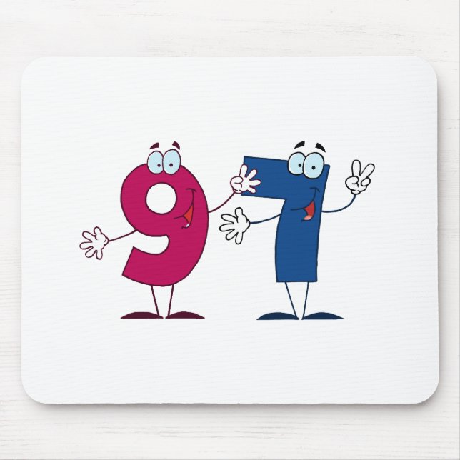 Alfombrilla De Ratón Feliz número 97 (Frente)