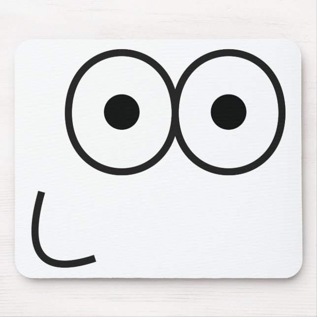Alfombrilla De Ratón Feliz Ojos y Boca - Mousepad (Frente)