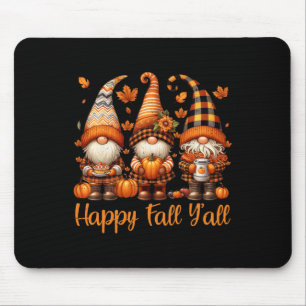 Alfombrilla De Ratón Feliz Otoño Gnome Calabaza Día de Acción de Gracia