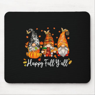 Alfombrilla De Ratón Feliz Otoño Gnome Calabaza Hojas de Otoño Gracias