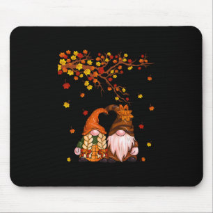 Alfombrilla De Ratón Feliz Otoño Para Todos Gnomos Calabaza Hojas de Ot