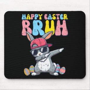 Alfombrilla De Ratón Feliz Pascua Bruh Conejo Dab Conejo Baile Niños