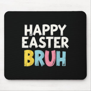 Alfombrilla De Ratón Feliz Pascua Bruh Meme Gracioso conejito hermano a