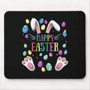 Alfombrilla De Ratón Feliz Pascua Dice Bunny Gifts Egg Graphic Familiar