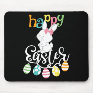 Alfombrilla De Ratón Feliz Pascua diciendo Egg Groovy conejo conejo niñ