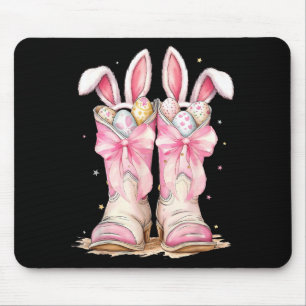 Alfombrilla De Ratón Feliz Pascua Huevo Howdy Botas de Vaquero Occident