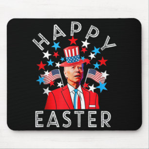Alfombrilla De Ratón Feliz Pascua Joe Biden 4 De Julio En El Índice Mem